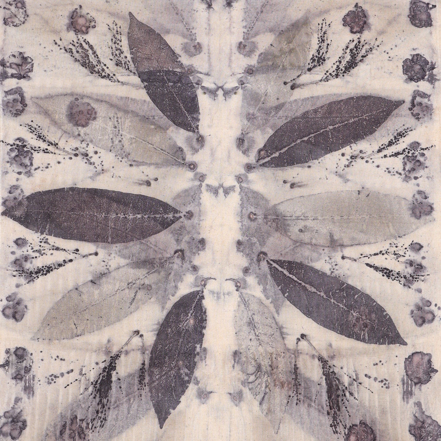 WANA Ecoprinted Tea Towel - Longan Rose