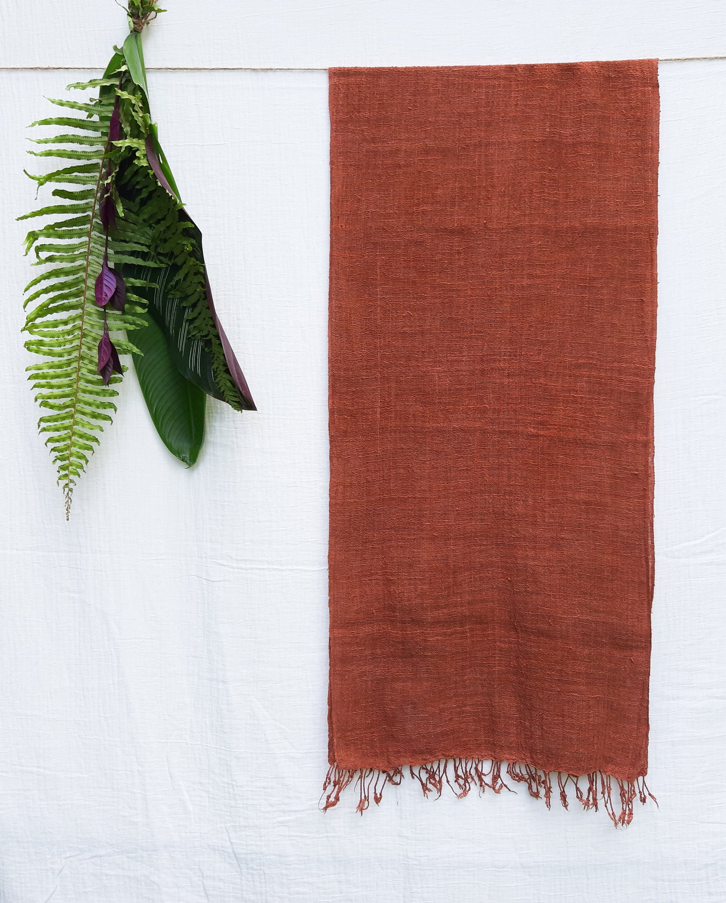 Seser Handspun Cotton Scarf - Soil