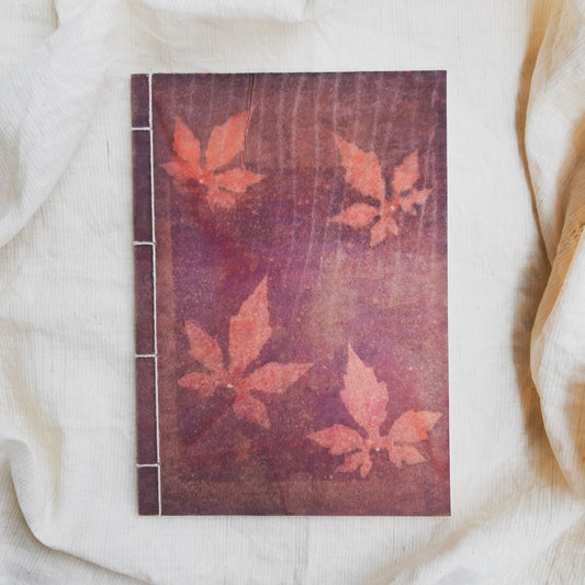 Ecoprinted Journal | Magenta Vine
