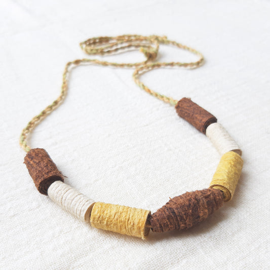 Simply Barkcloth-Beaded Necklace