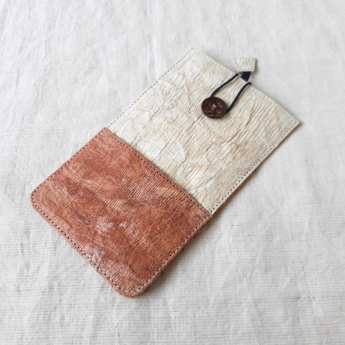 RANTA Coral Béa - Barkcloth Phone Pouch