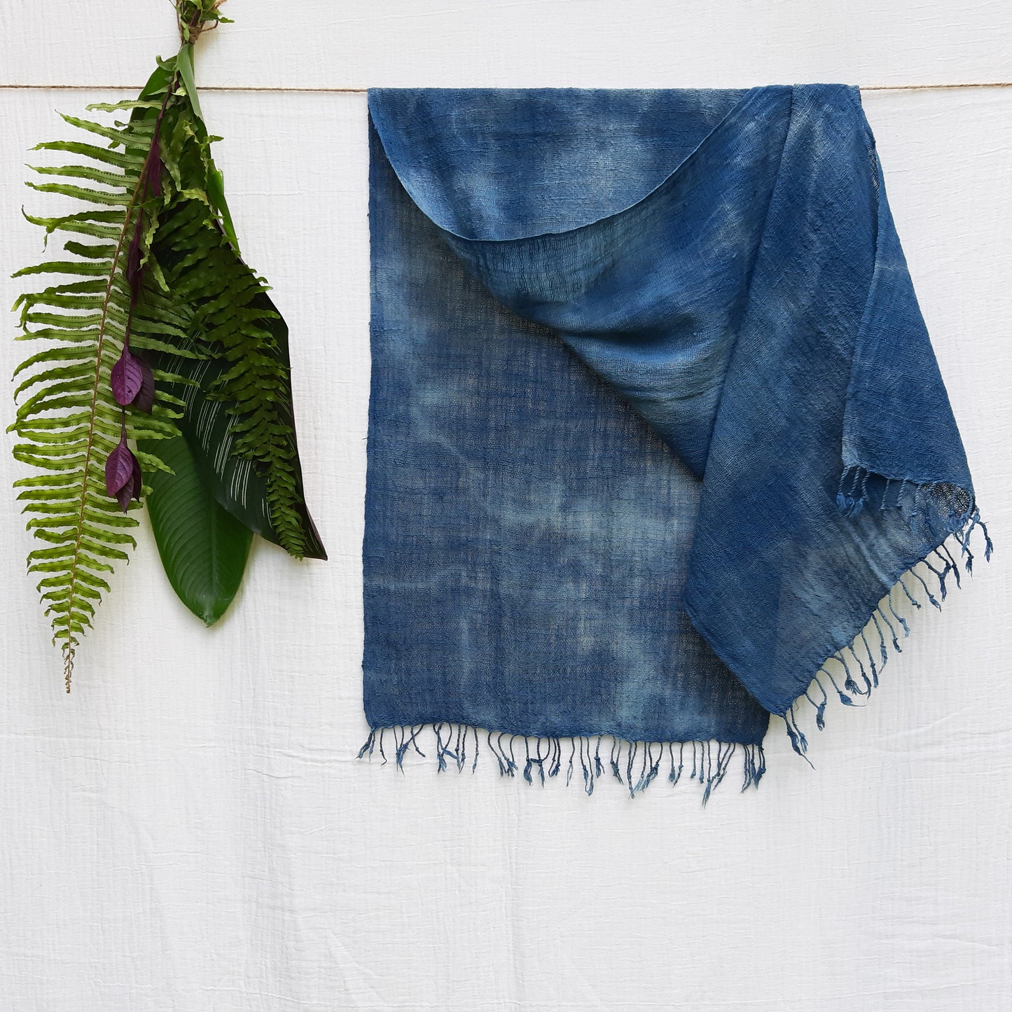 Seser Handspun Cotton Scarf - Ocean