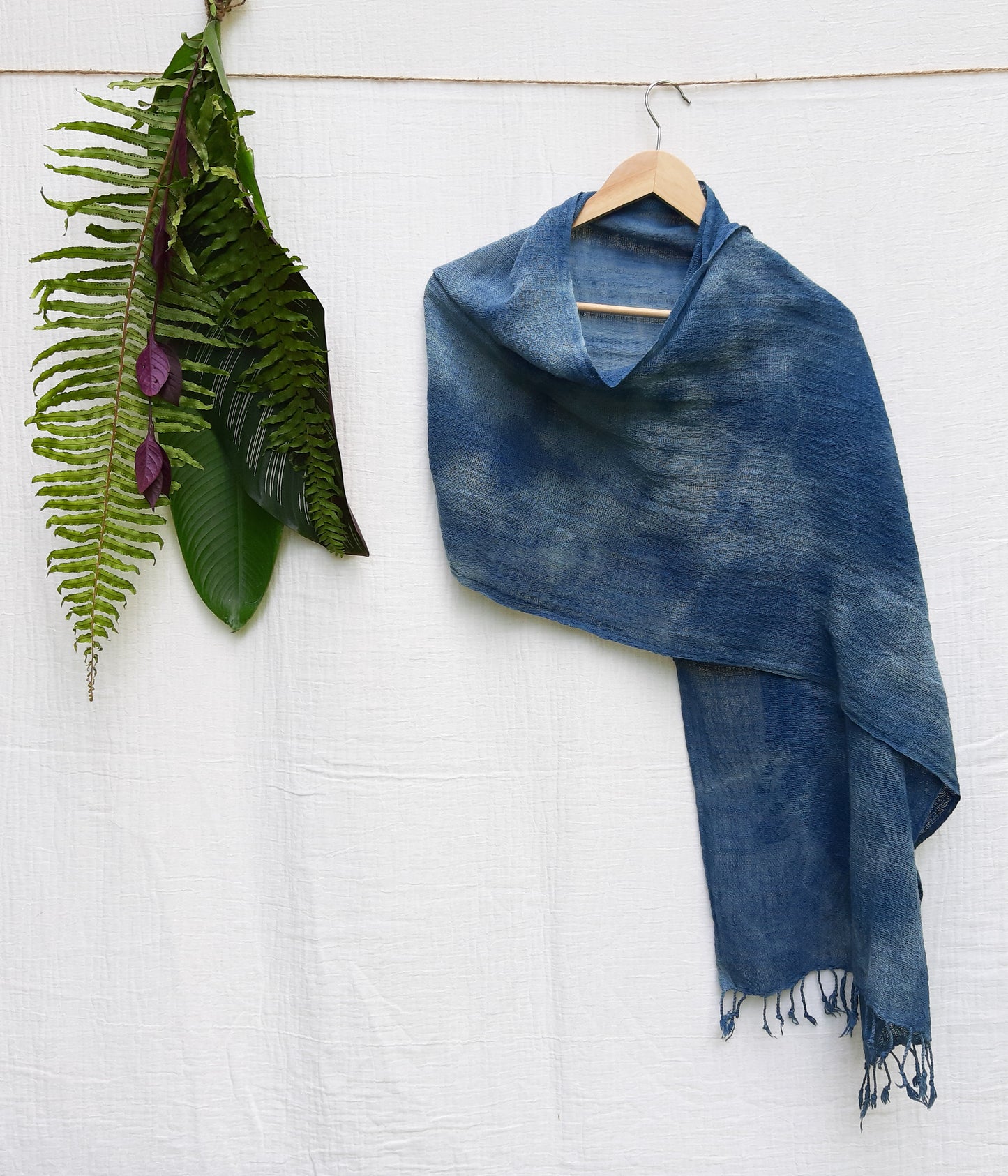 Seser Handspun Cotton Scarf - Ocean