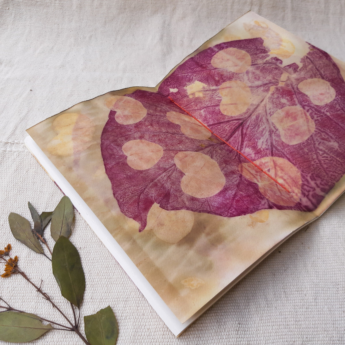 Plant-Dyed Journal | Forest Heart