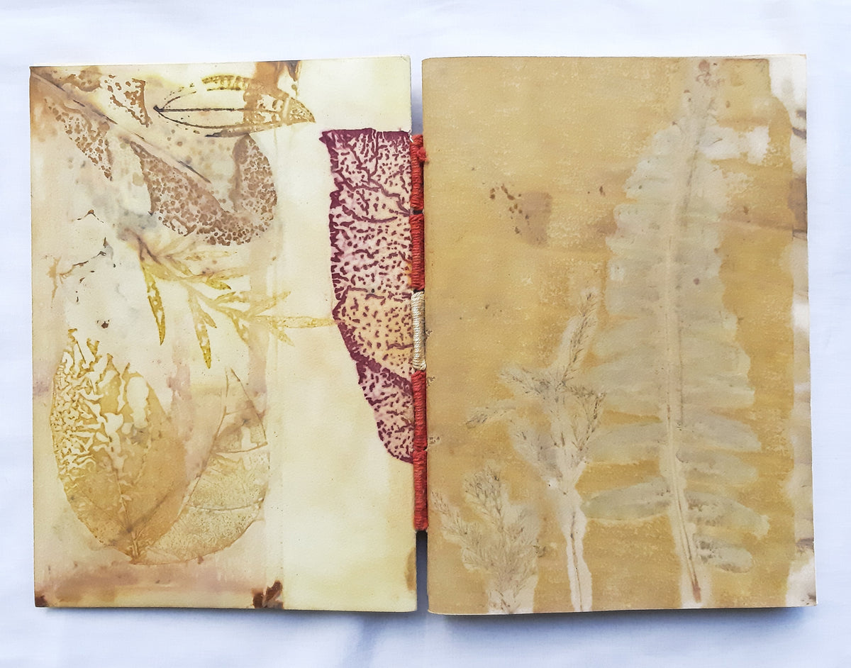 Plant-Dyed Woven-Stitched Book | Rewild 04
