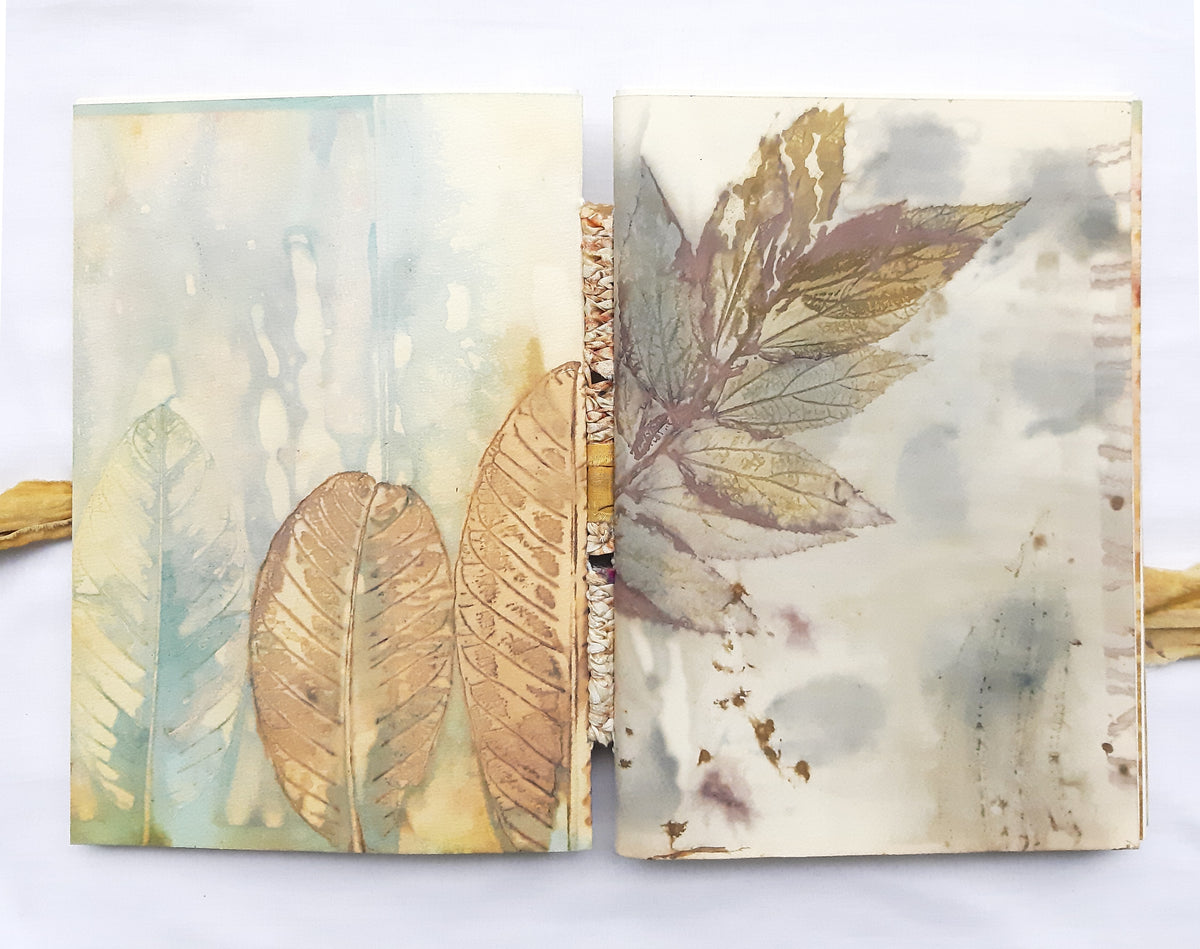 Plant-Dyed Woven-Stitched Book | Rewild 03