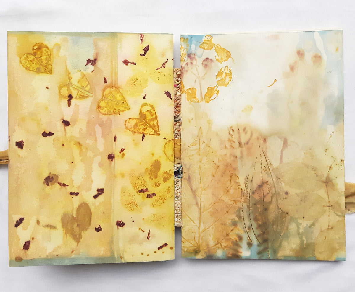 Plant-Dyed Woven-Stitched Book | Rewild 03
