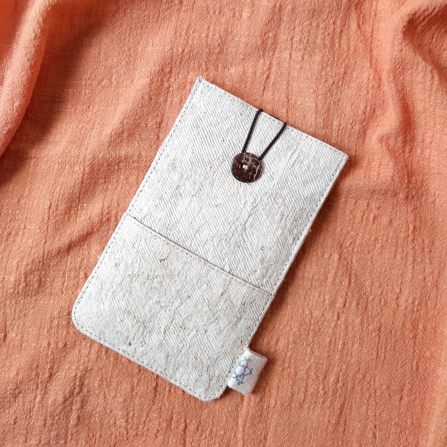 Barkcloth Phone Pouch - Pure Bea
