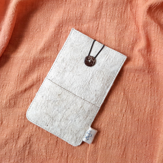 Barkcloth Phone Pouch - Pure Bea