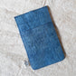 Barkcloth Phone Pouch - Ocean Blue