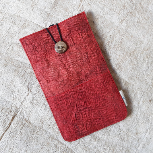 Barkcloth Phone Pouch - Morinda