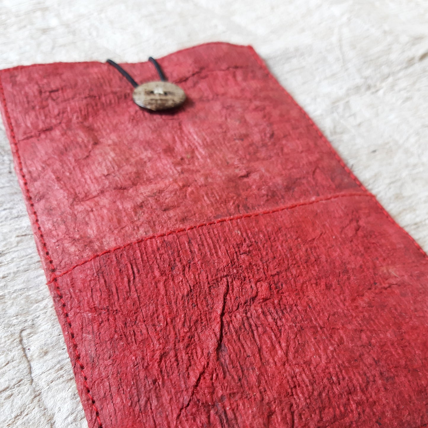 Barkcloth Phone Pouch - Morinda