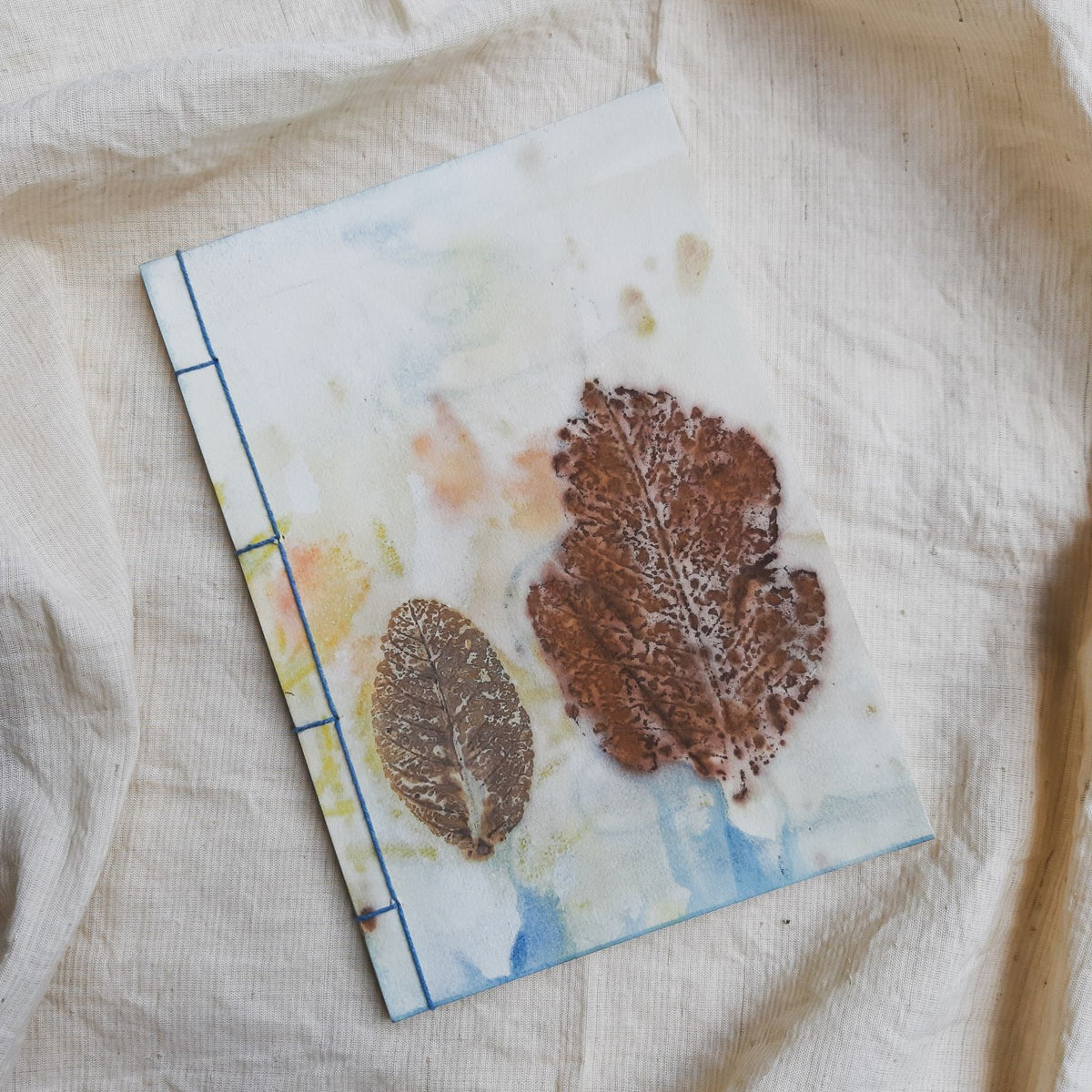 Ecoprinted Journal | Blue Orchard